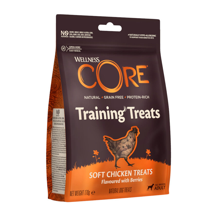 170 g Wellness Core Bocaditos Protein Treats Pollo para perros, , large Imagen numero 1
