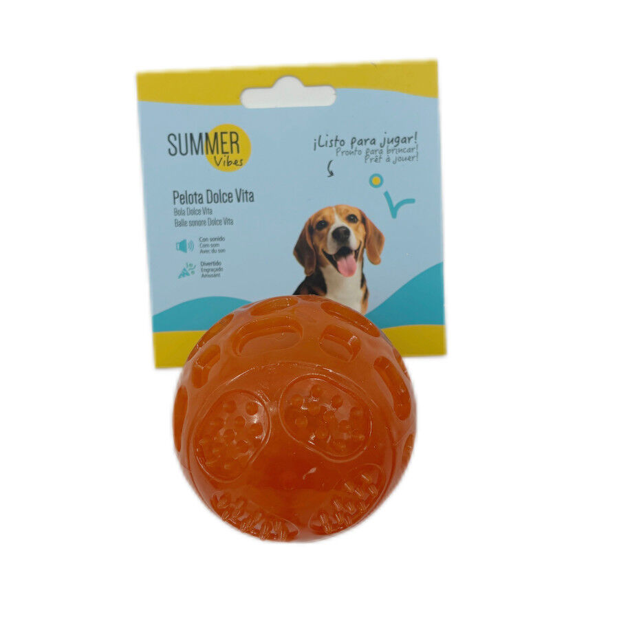 Summer Vibes Pelota de goma juguete para perros, , large Imagen numero 6