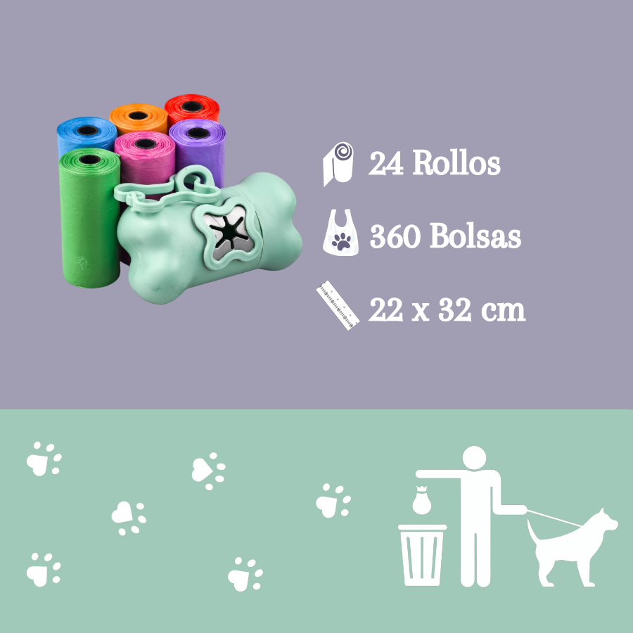 Nice Care Pack Dispensador Bolsitas Rollos para perros, , large Imagen numero 3