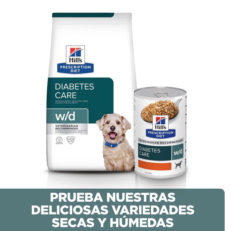 Hill&#039;s Prescription Diet Diabetes Care w/d Pollo pienso para perros thumbnail