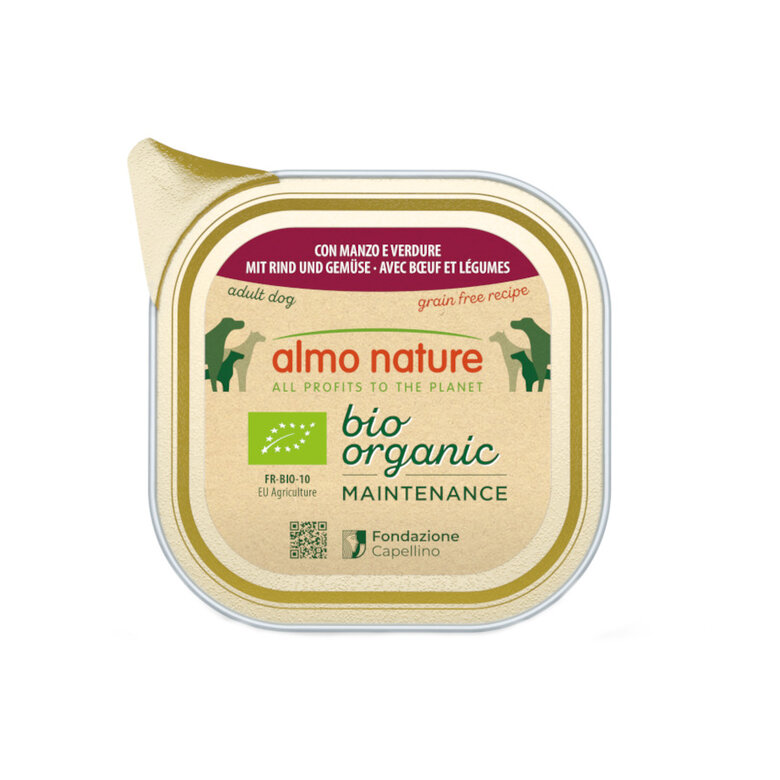 100 g Almo Nature Bio Organic Maintenance Grain Free  Carne y Verduras tarrina para perros,  Imagen numero 1 100 g Almo Nature Bio Organic Maintenance Grain Free  Carne y Verduras tarrina para perros, , large Imagen numero 1