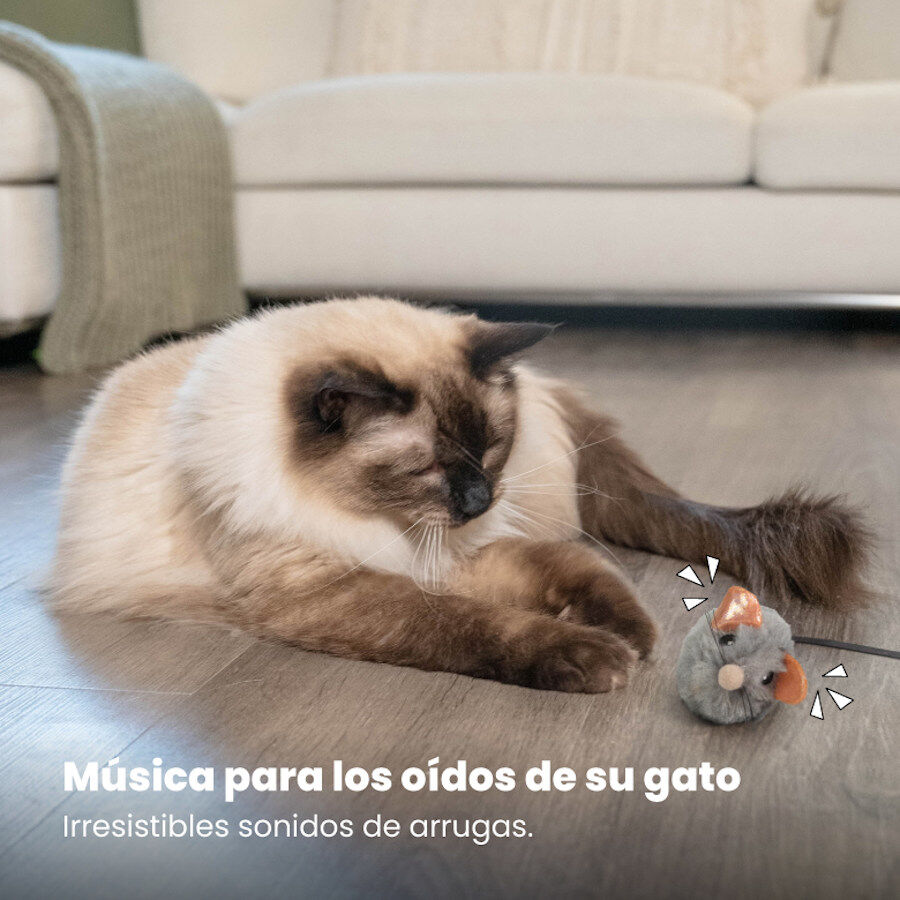 Catstages Squeaky Squeaky Gris Ratón de Juguete con Catnip para gatos thumbnail