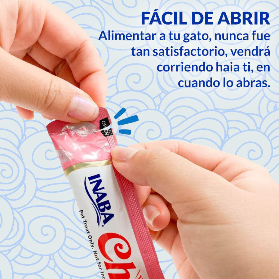 4 sobres x 14 g Churu Snack Cremoso de At&uacute;n con Pollo para gatos, , large Imagen numero 3