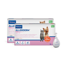 Virbac Allerderm spot on Pipetas dermatológicas para el cuidado de la piel Perros y Gatos.
