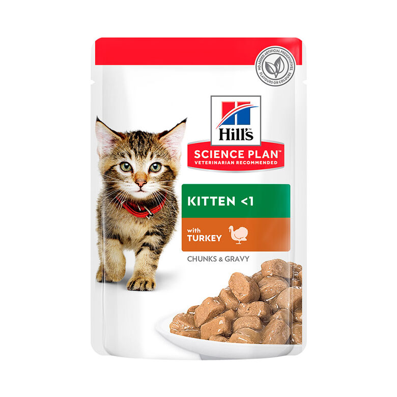 Hill&#039;s Science Plan Kitten Pavo en Salsa sobre para gatos