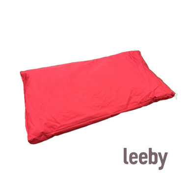 Leeby colchón impermeable rojo para perros