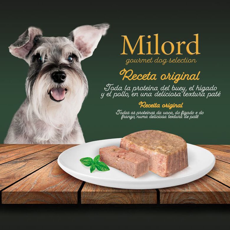 Milord Adult Pollo e Hígado en Paté tarrina para perros thumbnail