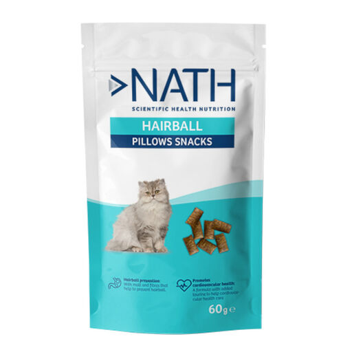 Nath Pillow Snacks Hairball Bocaditos para gatos, , large image number null