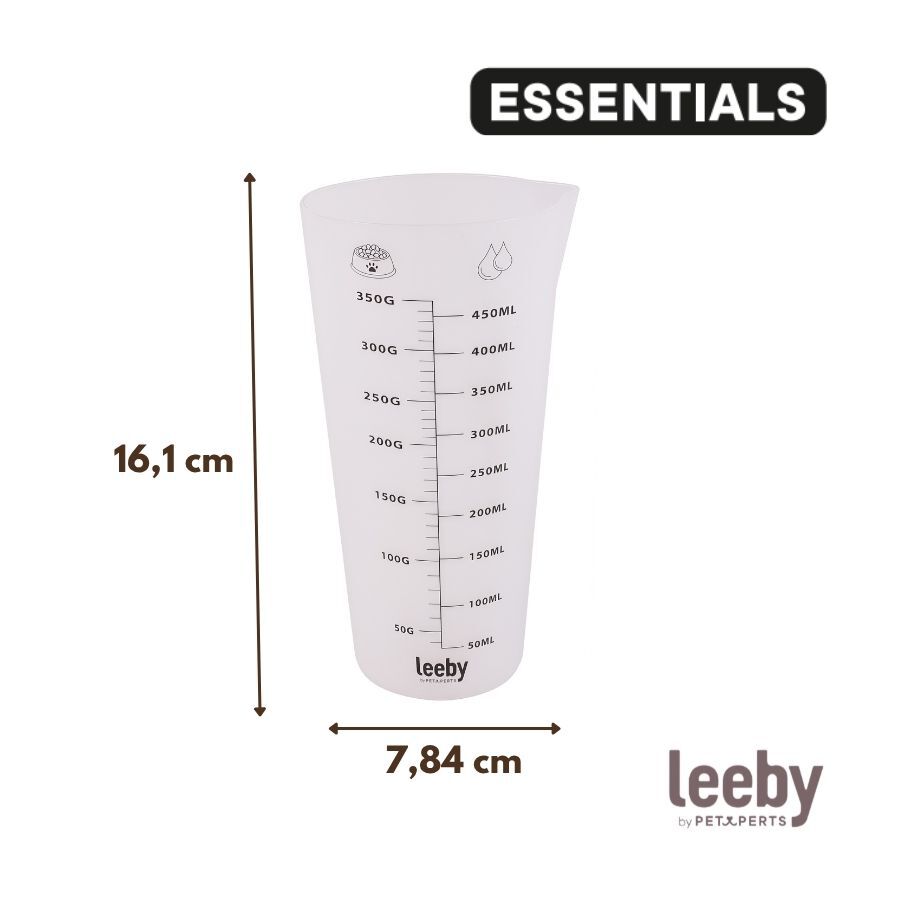 Leeby Taza Medidora Transparente para perros y gatos, , large Imagen numero 4