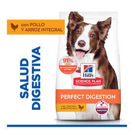 Hill's Science Plan Perfect Digestion Adult Medium Pollo pienso para perros