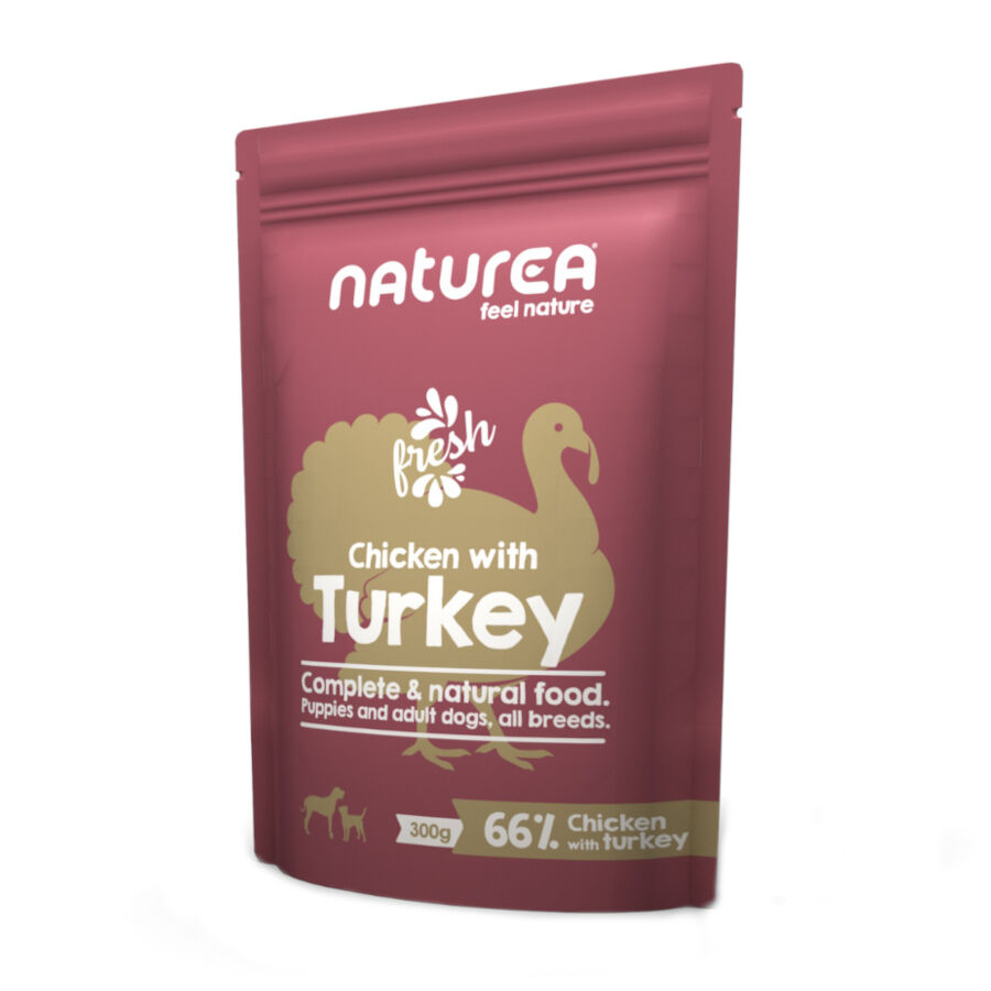 Naturea Pollo y Pavo sobre para perros