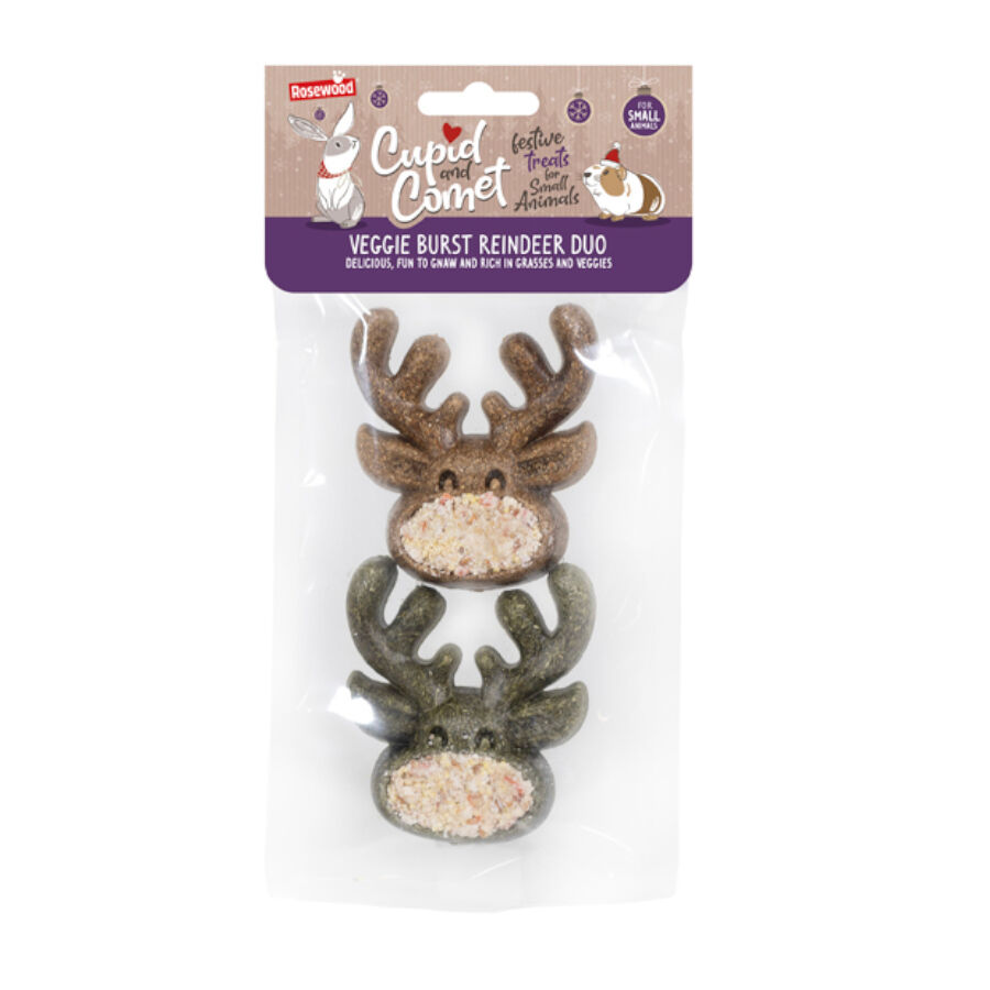 Rosewood Veggie Burst Reindeer Duo Chuches de Verduras para roedores, , large Imagen numero 2
