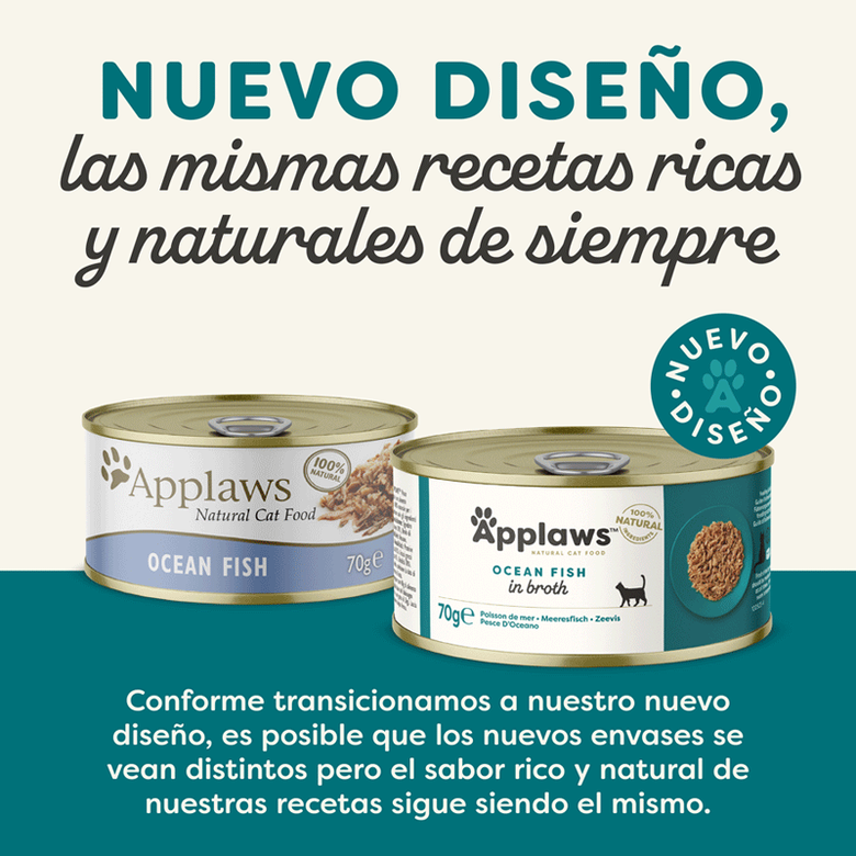 70 g Applaws Pescado Azul lata para gatos,  Imagen numero 2 70 g Applaws Pescado Azul lata para gatos, , large Imagen numero 2
