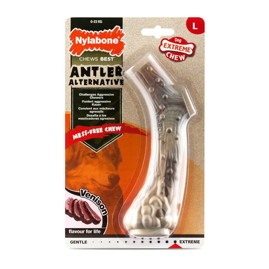 Nylabone Antler Alternative hueso mordedor de nylon para perros thumbnail