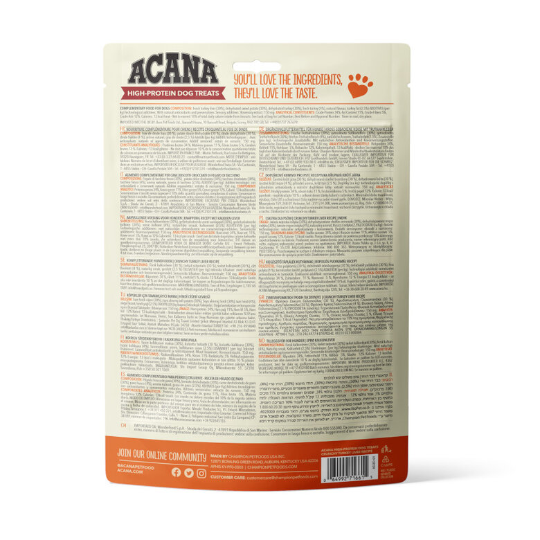 Acana Galletas High Protein de Pavo para perros, , large image number null