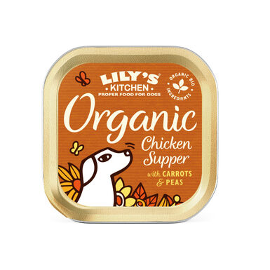 Lily's Kitchen Organic pollo tarrina para perros