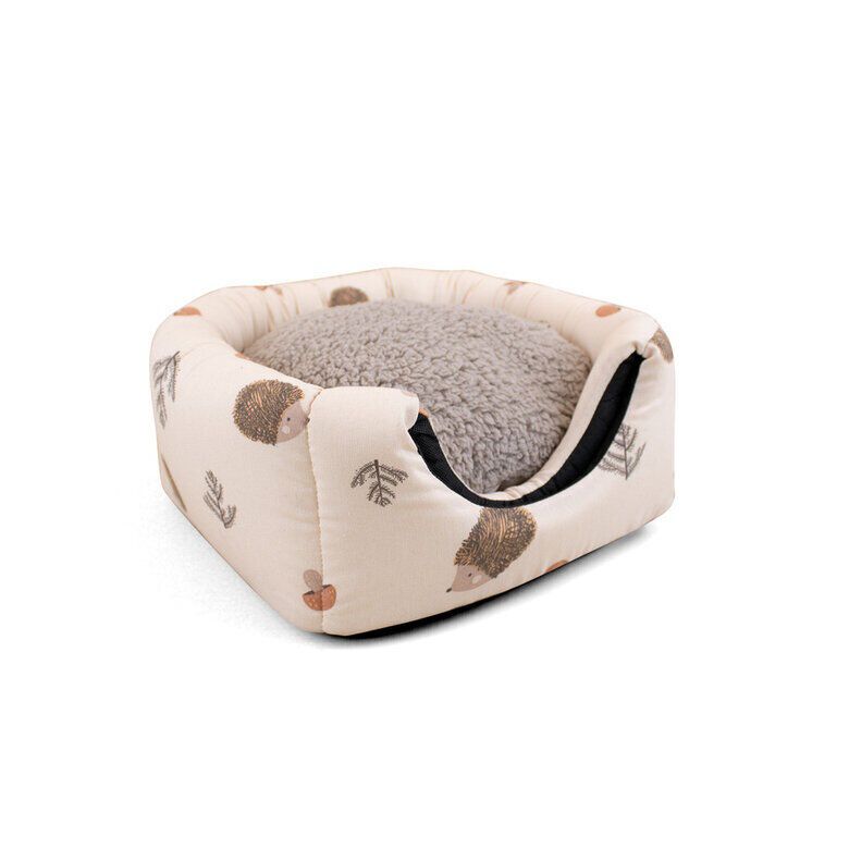 Leeby Cama Cueva Estampado de Erizos para gatos thumbnail