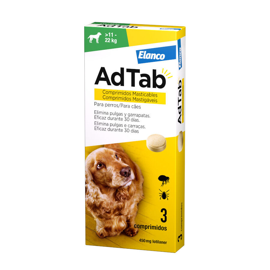 AdTab Comprimidos Masticables Antiparasitarios para perros