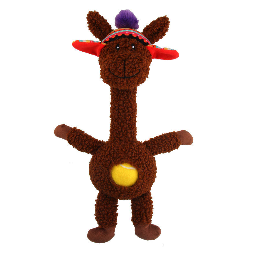 Tootoy! Comfort Long Neck Alpaca peluche con pelota para perros thumbnail