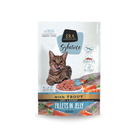 Era Sybarite Adult Trucha Filetes en Gelatina Sobre para gatos