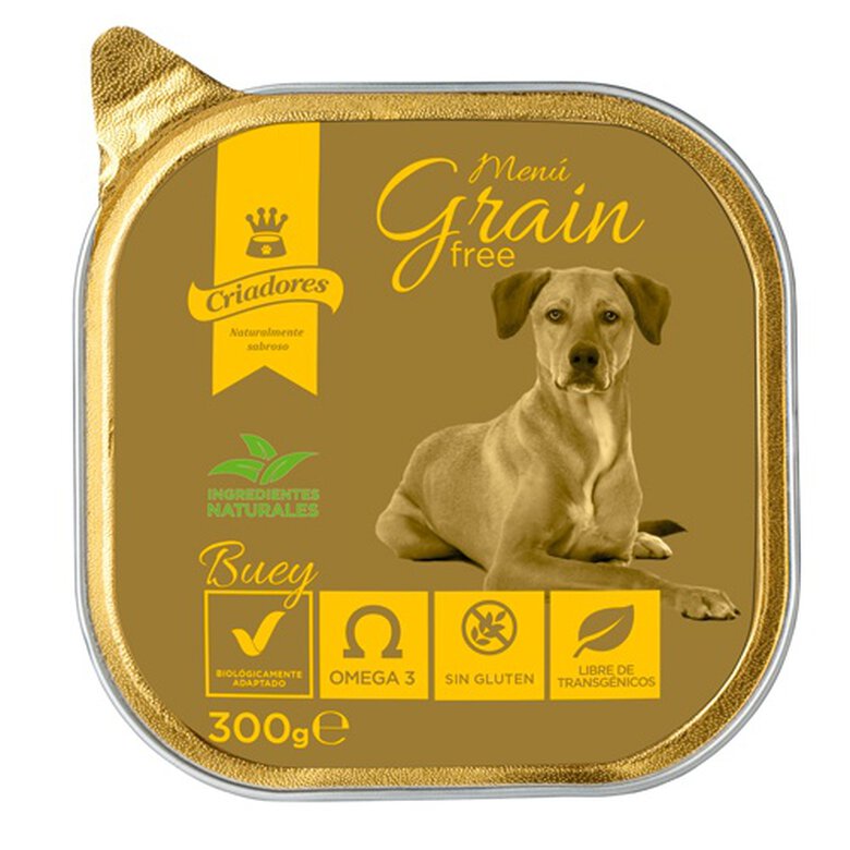 Criadores Menú Grain Free Buey comida húmeda perro image number null