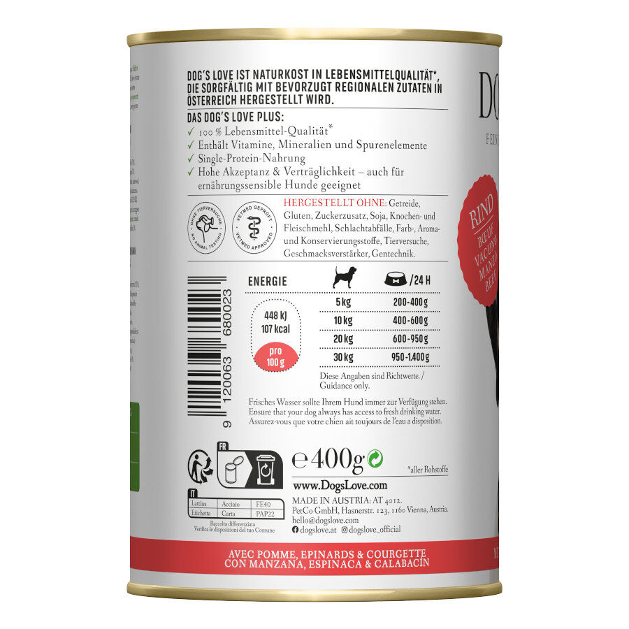 Dog&#039;s Love Adulto Vacuno lata para perros thumbnail