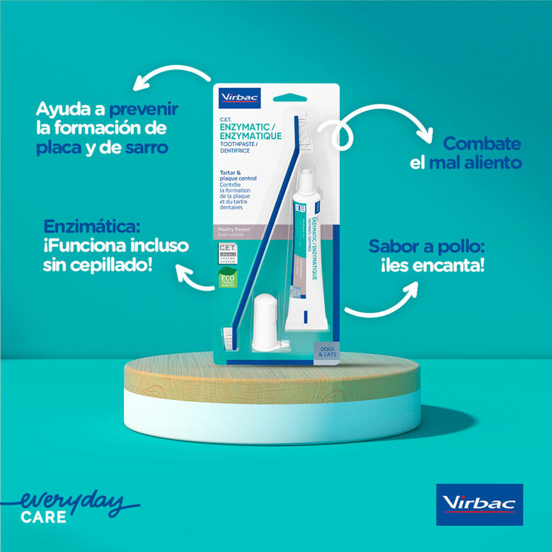 Virbac C.E.T Kit Dentífrico Enzimático para perros thumbnail