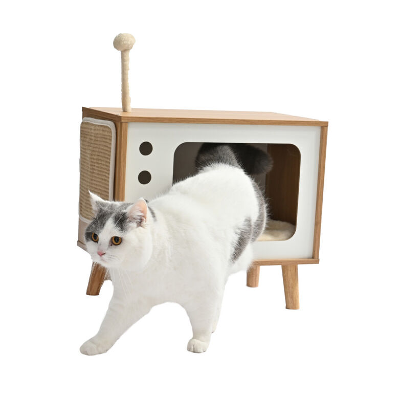 Leeby Thierre TV cama nido rascador  para gatos thumbnail