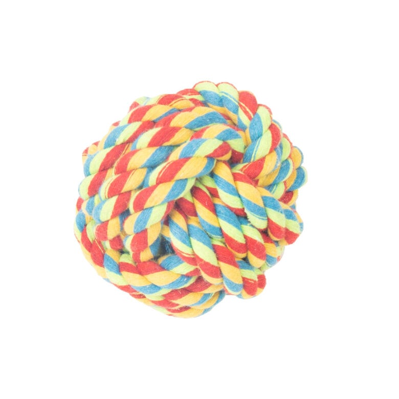Tootoy! Pull Rope Ball Multicolor pelota de cuerda para perro,  Imagen numero 1 Tootoy! Pull Rope Ball Multicolor pelota de cuerda para perro, , large Imagen numero 1