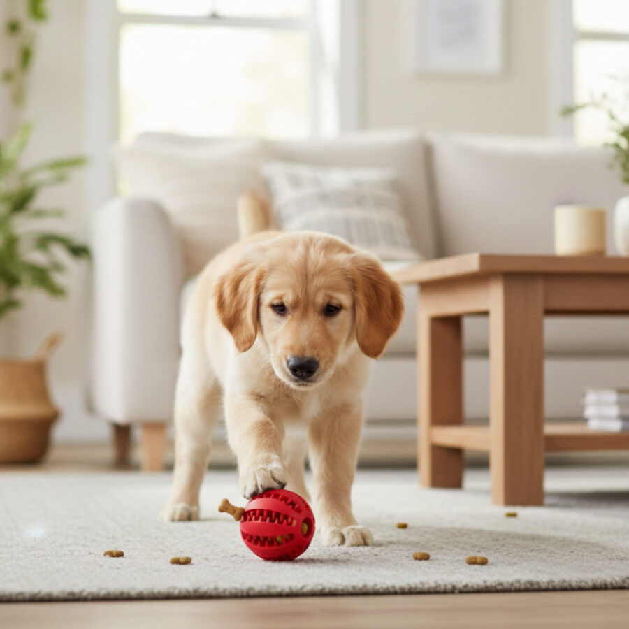 Tootoy! Pelota Portagolosinas de Goma Roja para perros, , large Imagen numero 1
