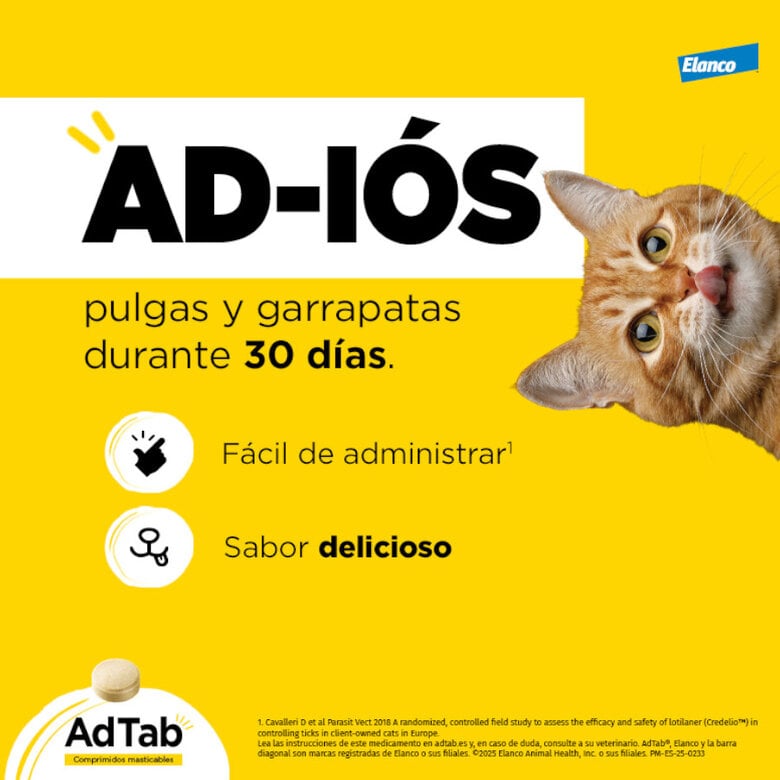 AdTab Comprimidos Masticables Antiparasitarios para gatos,  Imagen numero 7 AdTab Comprimidos Masticables Antiparasitarios para gatos, , large Imagen numero 7