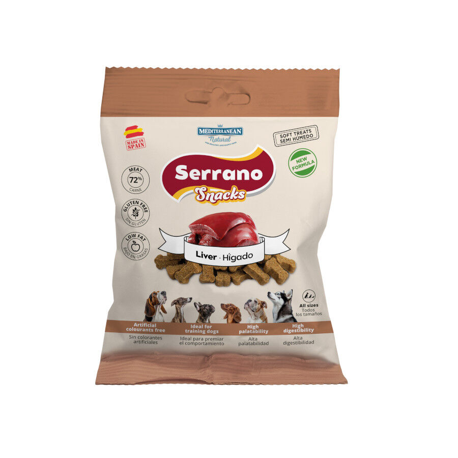 85 g Mediterranean Natural Serrano Galletas H&iacute;gado para perros, , large Imagen numero 1