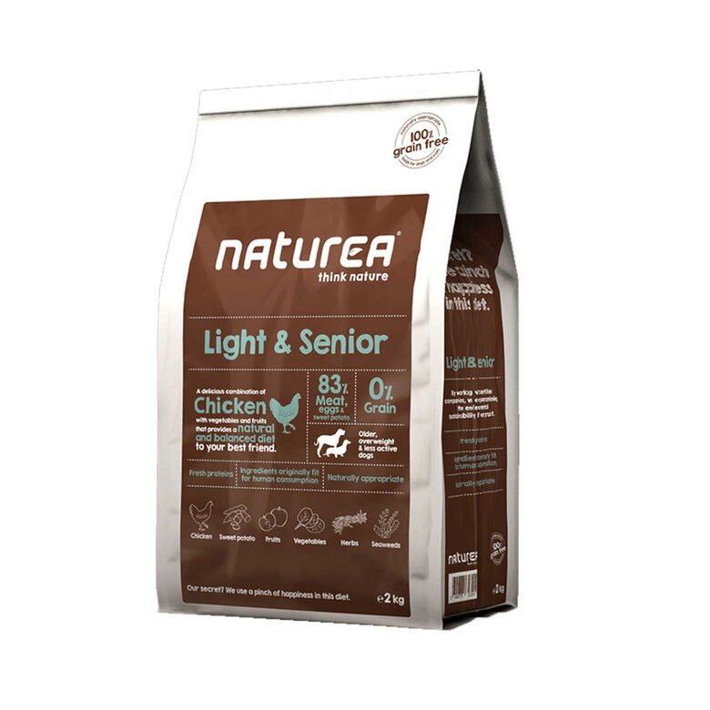 2 kg Naturea Light y Senior Think Nature Pollo pienso para perros,  Imagen numero 1 2 kg Naturea Light y Senior Think Nature Pollo pienso para perros, , large Imagen numero 1