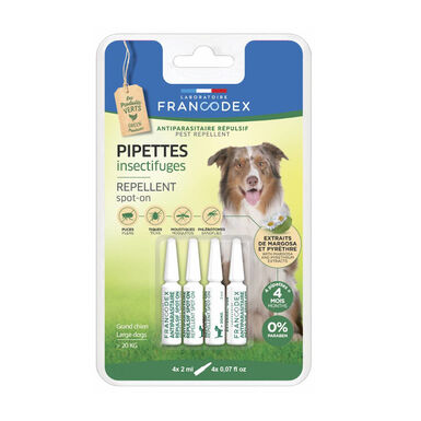 Francodex Large Pipetas Antiparasitarias para perros