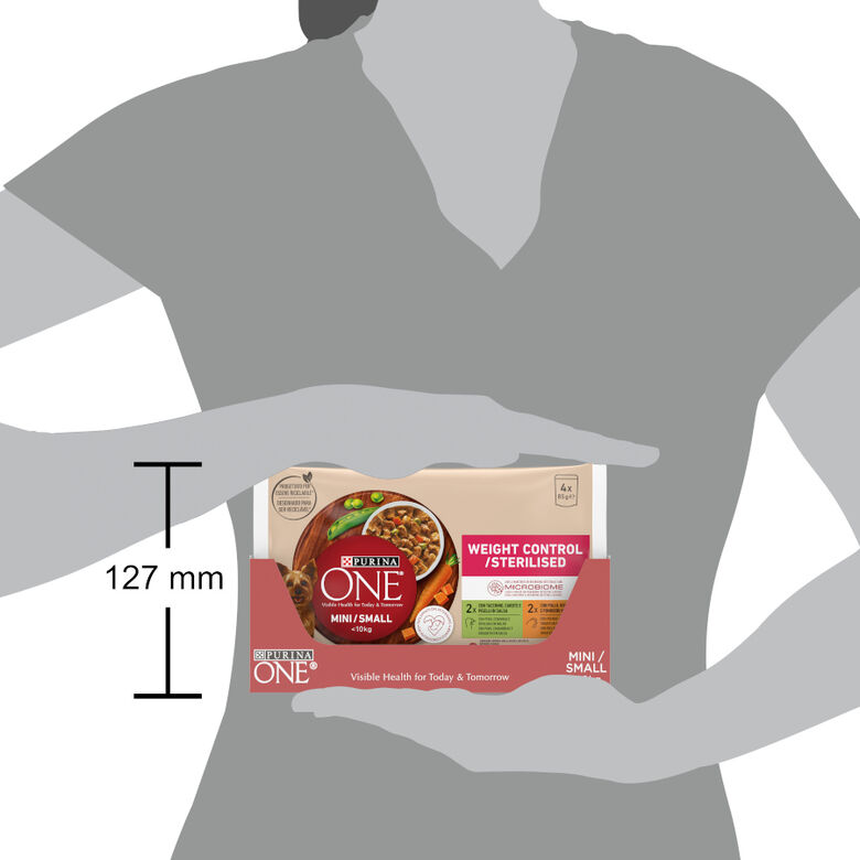 One Adult Mini Small Weight Control  Pollo y Pavo en Salsa sobre para perros thumbnail