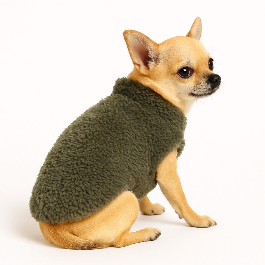 Outech Sudadera Borreguillo Caqui para perros thumbnail