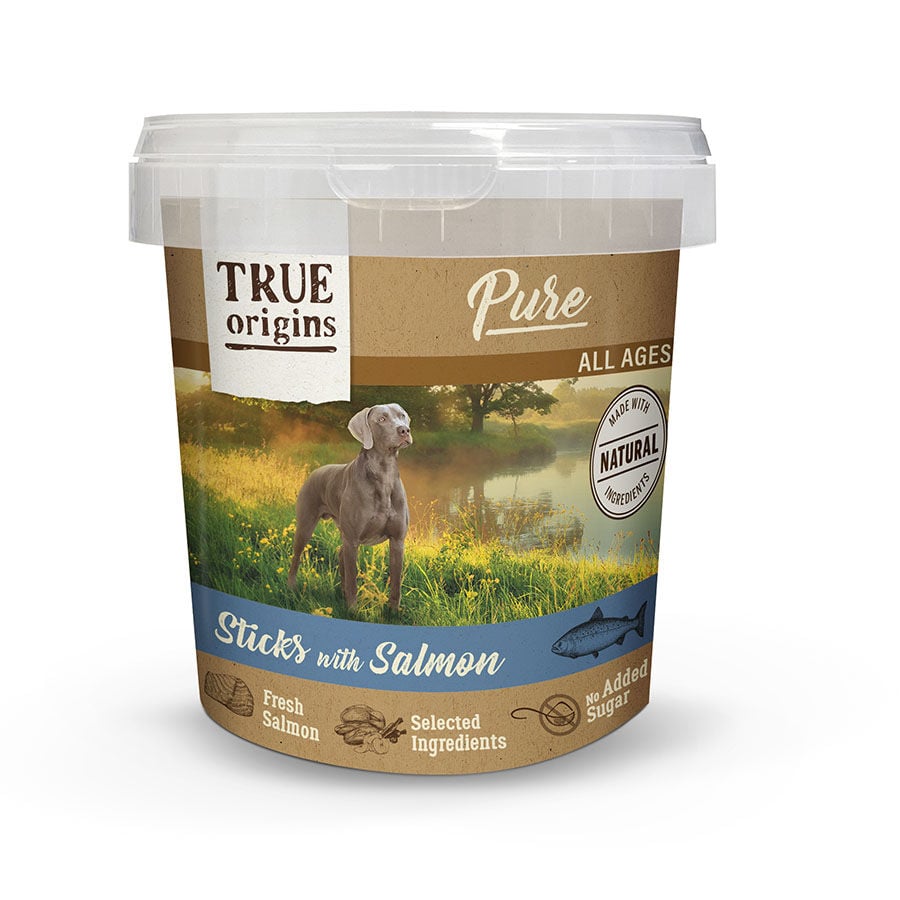 True Origins Pure Palitos Salmón para perros