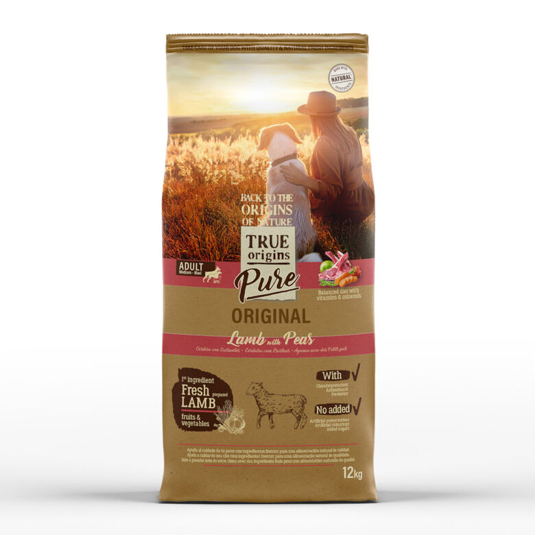 True Origins Pure Adult Medium Maxi Cordero pienso para perros thumbnail