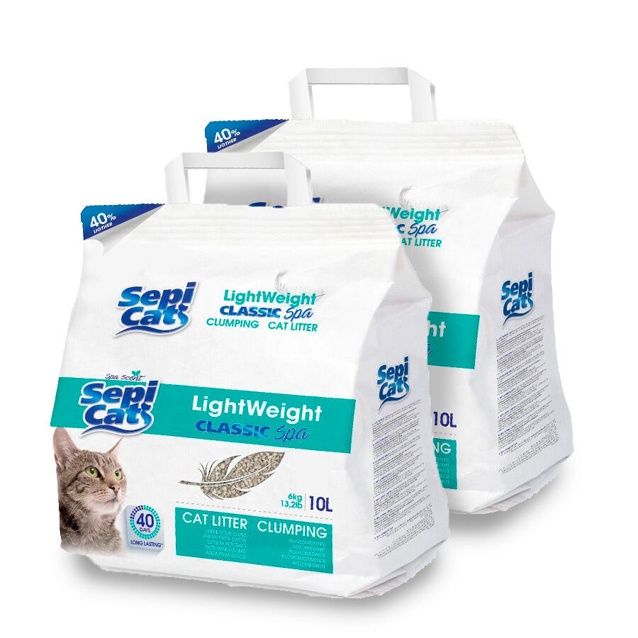 Sepicat LightWeight Classic Spa arena aglomerante ligera para gatos