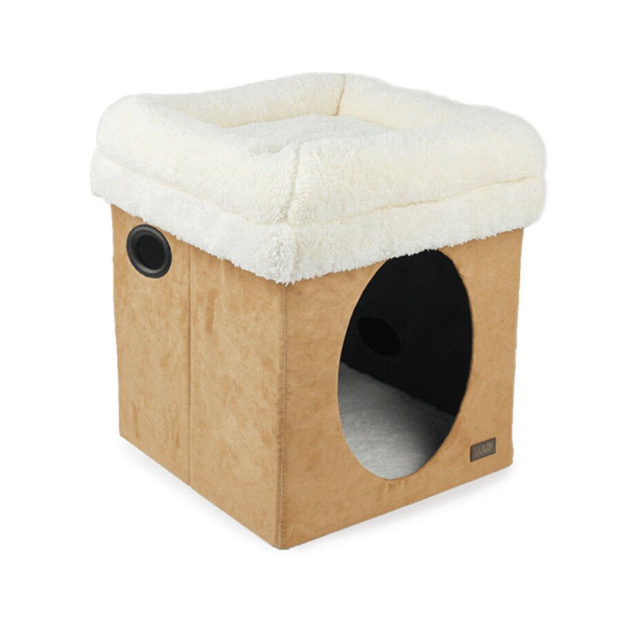All For Paws Borreguito 2 en 1 Beige Cama para Gatos