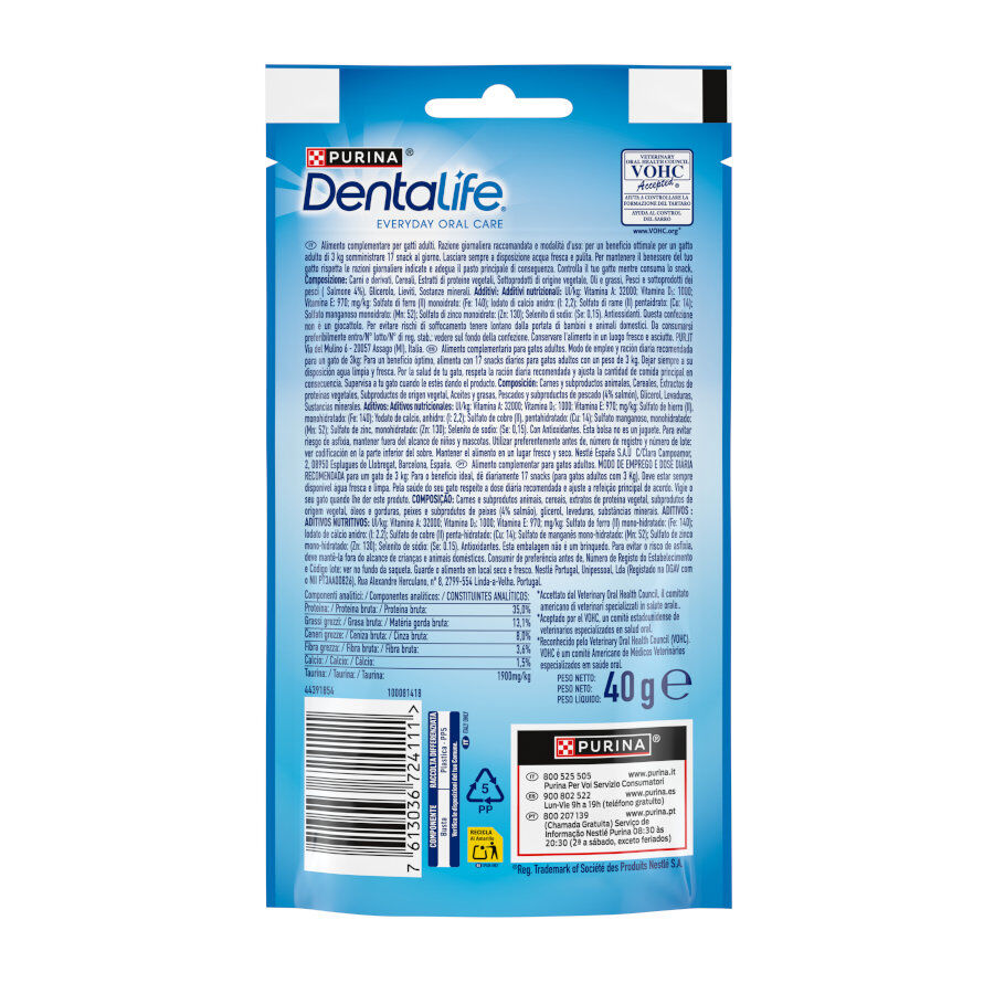 Dentalife Daily Oral Salmón Snacks Dentales para gatos thumbnail