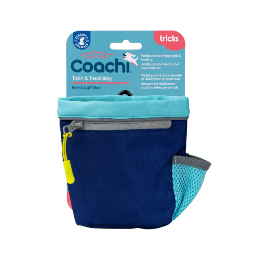 Coachi bolsa porta snacks de adiestramiento azul/celeste para perros