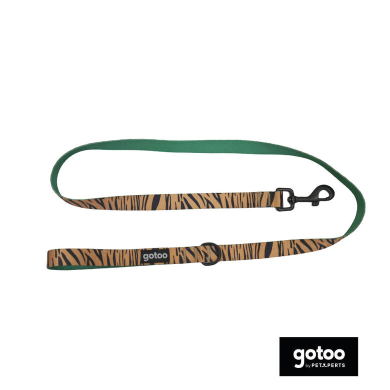 Gotoo Correa estampada tigre marrón para perros thumbnail