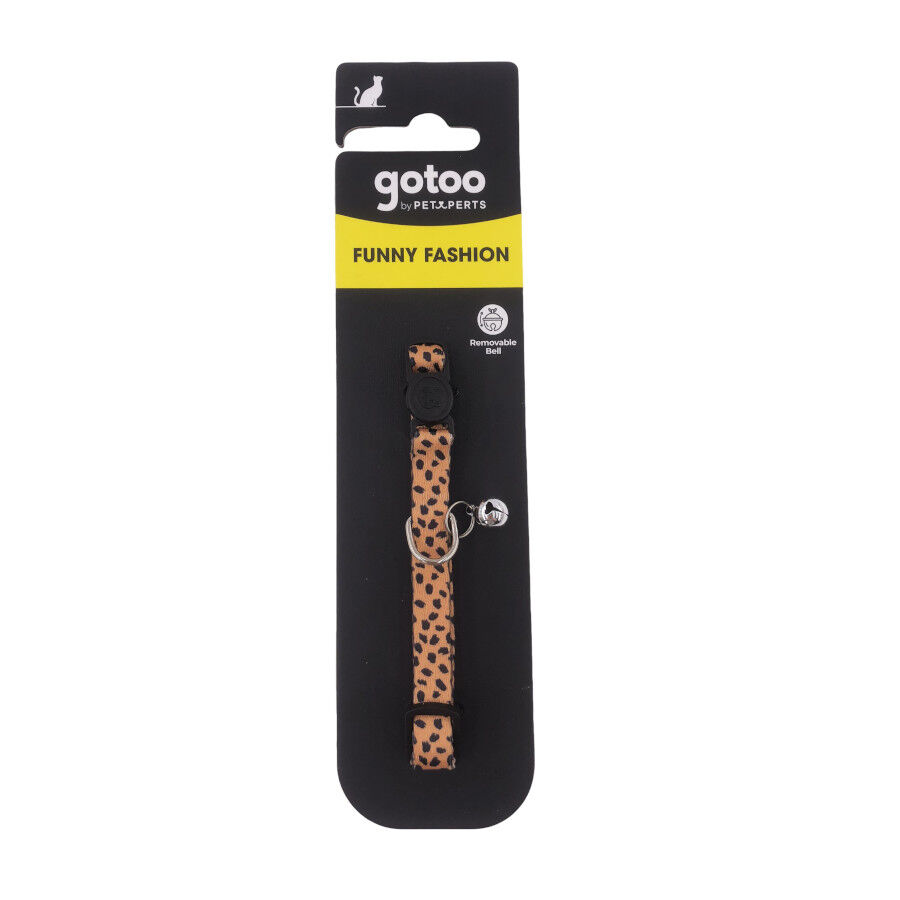 Gotoo Collar estampado leopardo para gatos thumbnail