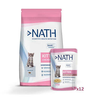 Pack Nath Kitten - pienso y comida húmeda para gatito