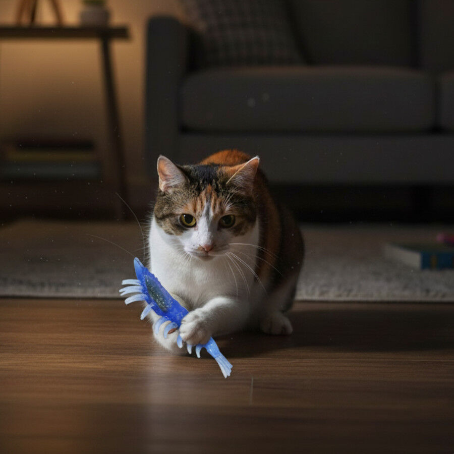 Playology Pack de Lagartos de Goma Realistas para gatos, , large Imagen numero 1