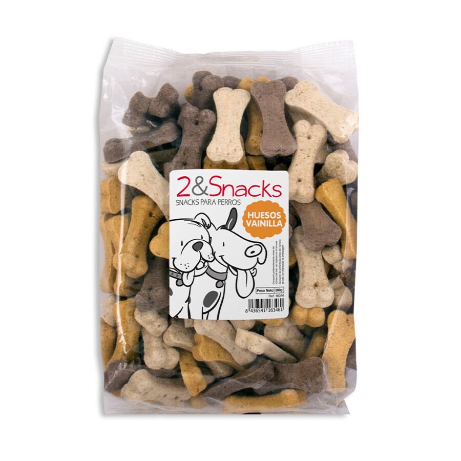 500 g 2&Snacks Galletas de Vainilla para perros, , large Imagen numero 1