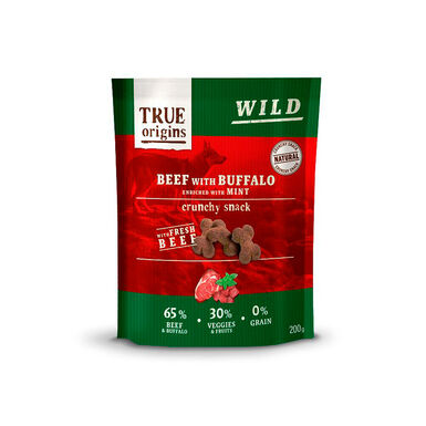 True Origins Wild Galletas Ternera con Bufalo y Menta para perros