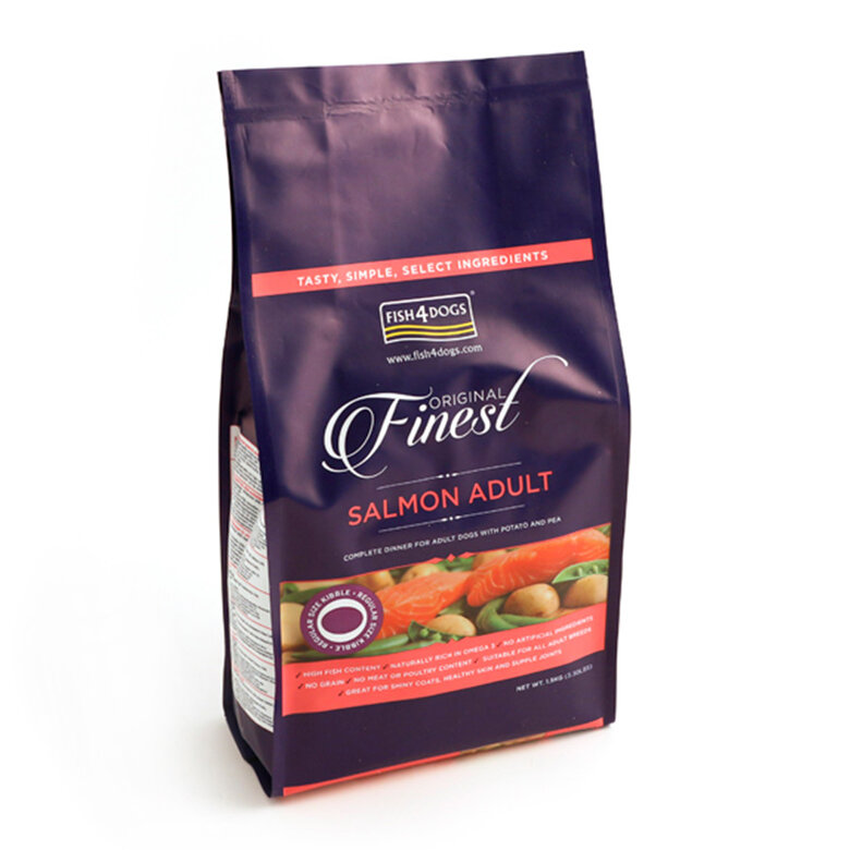 1.5 kg Fish4Dogs Adult Finest Salmón Pienso para perros,  Imagen numero 1 1.5 kg Fish4Dogs Adult Finest Salmón Pienso para perros, , large Imagen numero 1