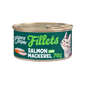 Edgard & Cooper Filetes de Salm&oacute;n y Caballa Lata para gatos